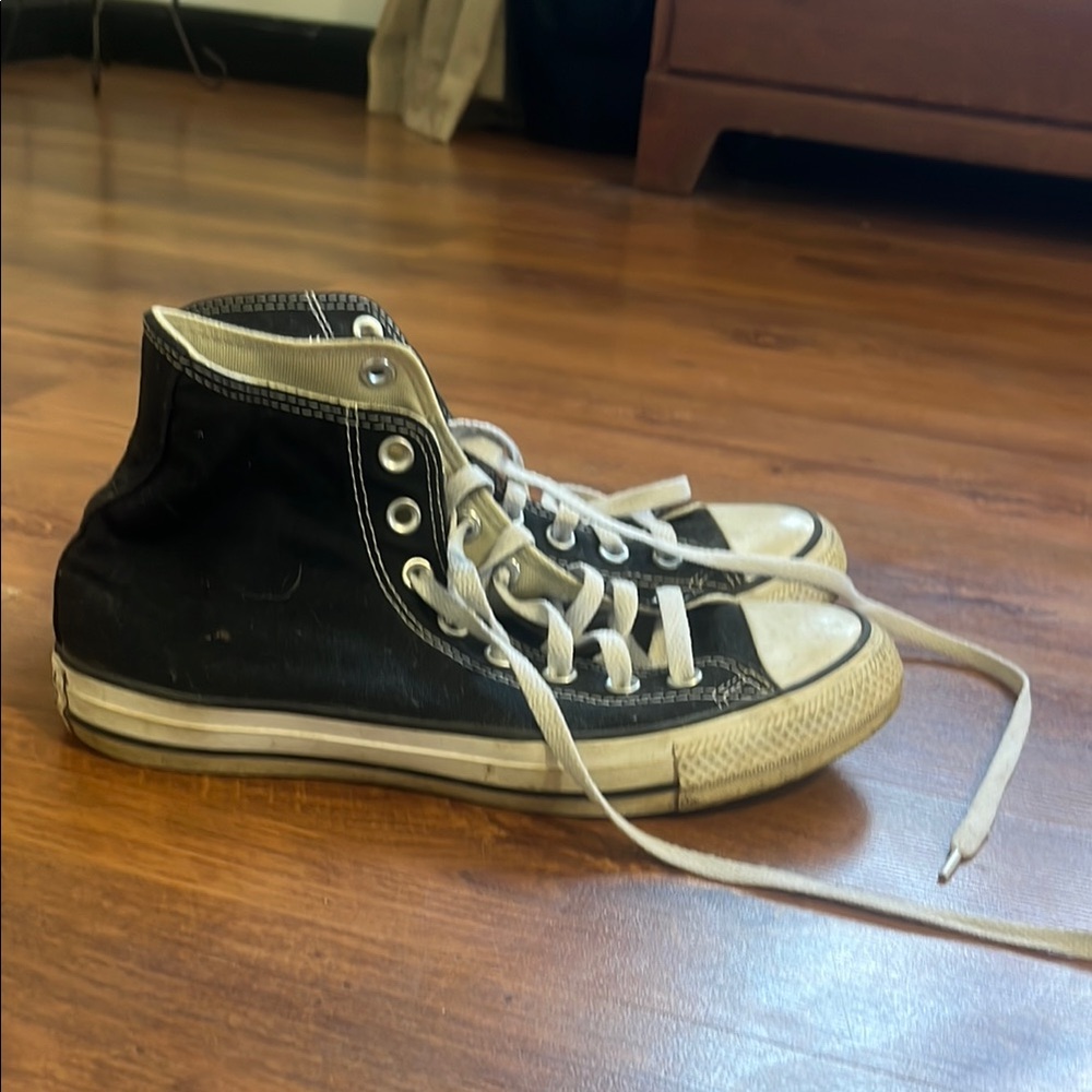 Black High-Top Sneakers